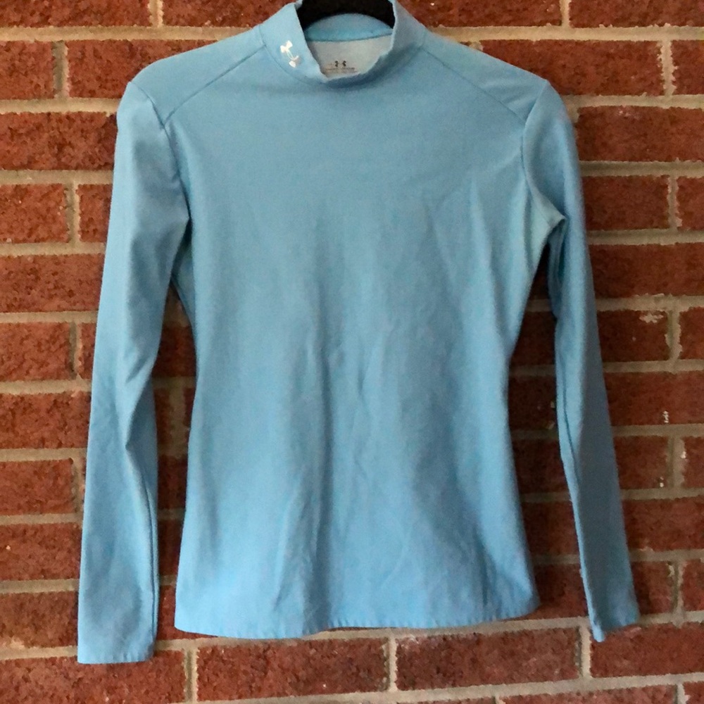 Under Armour blue turtleneck top